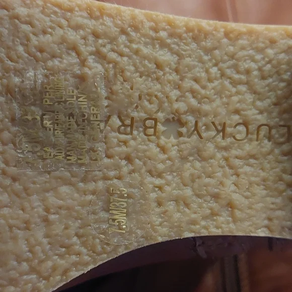 Lucky Brand Generall Tall Leather Riding Boots Fur Cuff - Picture 5 of 9